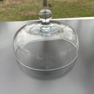DINNER PLATE GLASS CLOCHE /DOME #7314